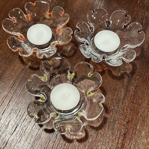 PartyLite flower candle holders 🌺